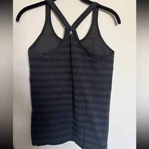 Lululemon grey striped tank